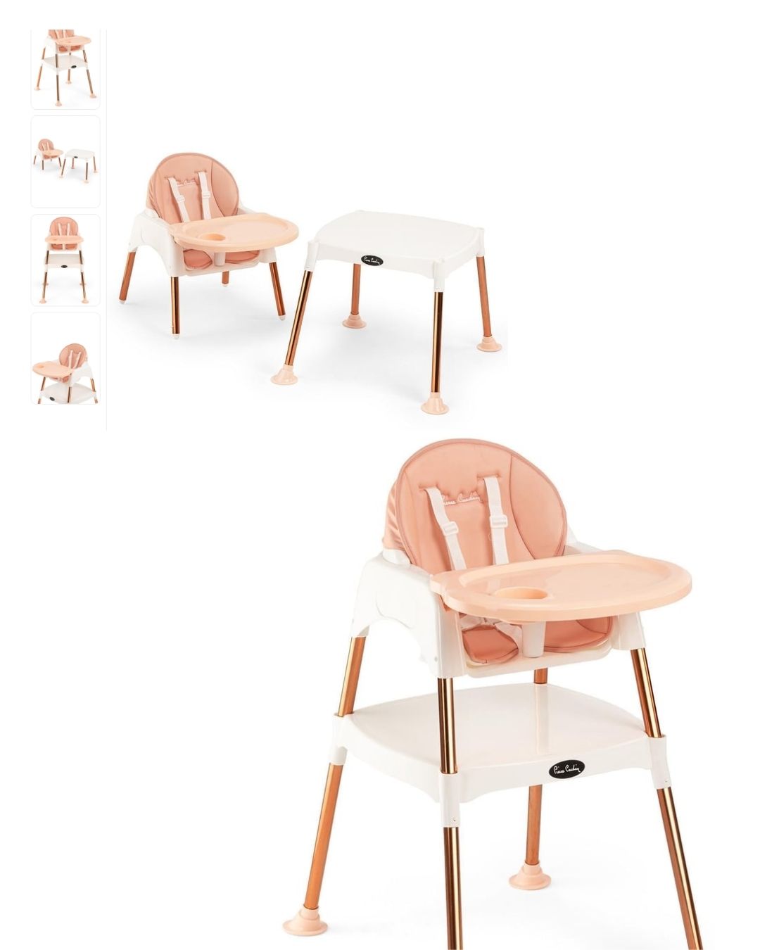 Pierre Cardin Cookıe Sılver Mama Sandalyesi Rose Gold
