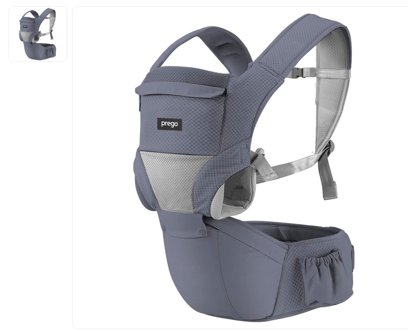Prego Angel Anatomik Bebek Kangurusu Gri 3098