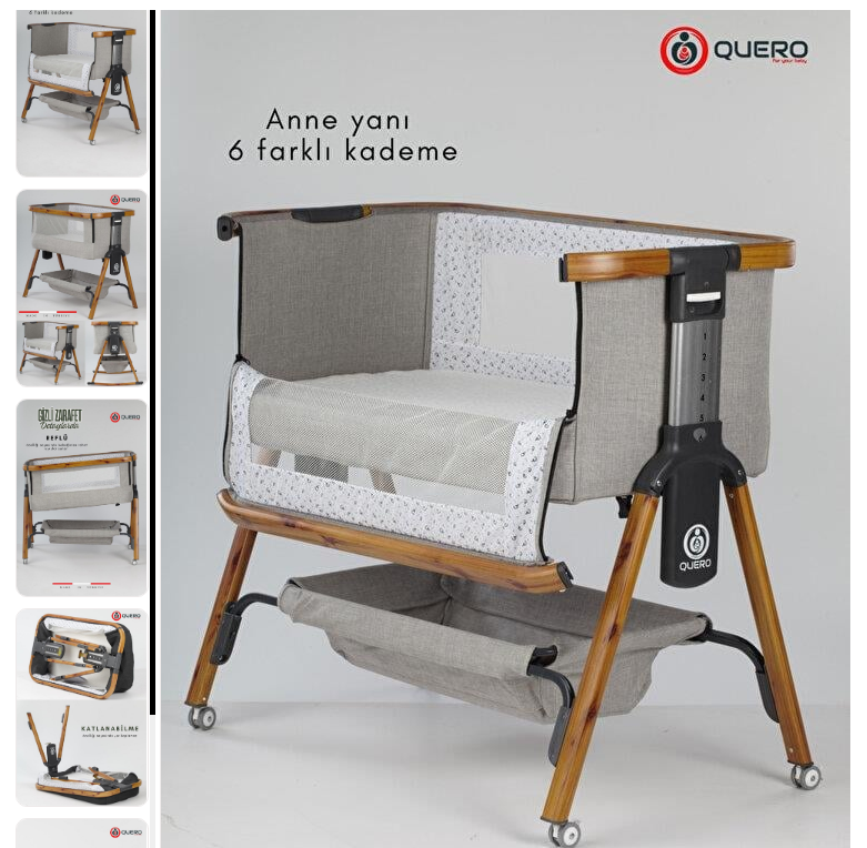 Quero Losa Anne Yani Katlanir Kademeli Beşik 
